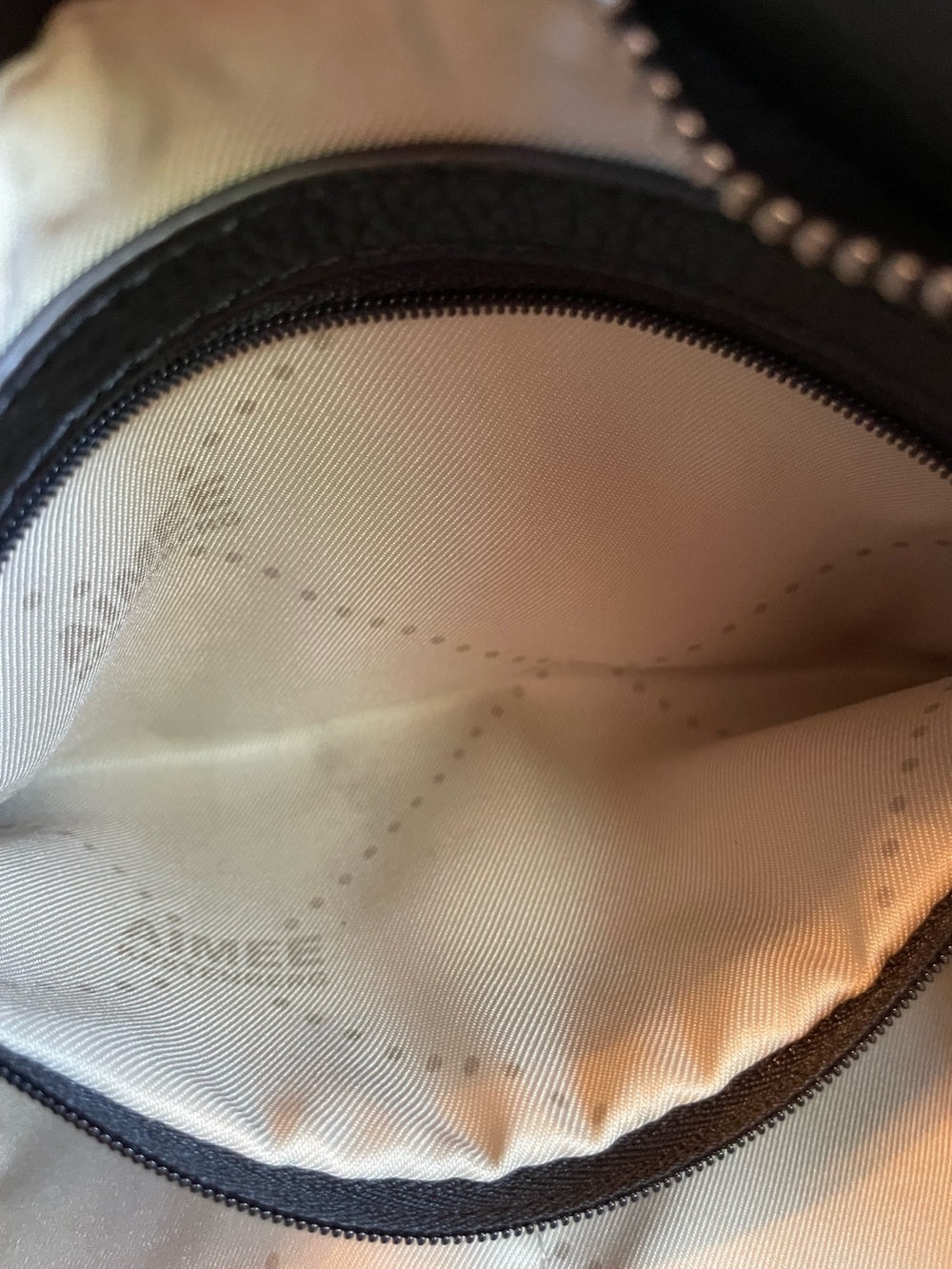 Aimee Kestenberg Black Genuine Leather Road Trip Satchel Bag Purse - Picture 9 of 16